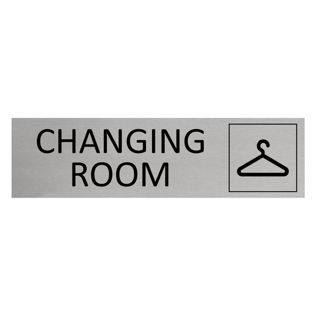 Changing room door sign 165x45mm - 1 pc