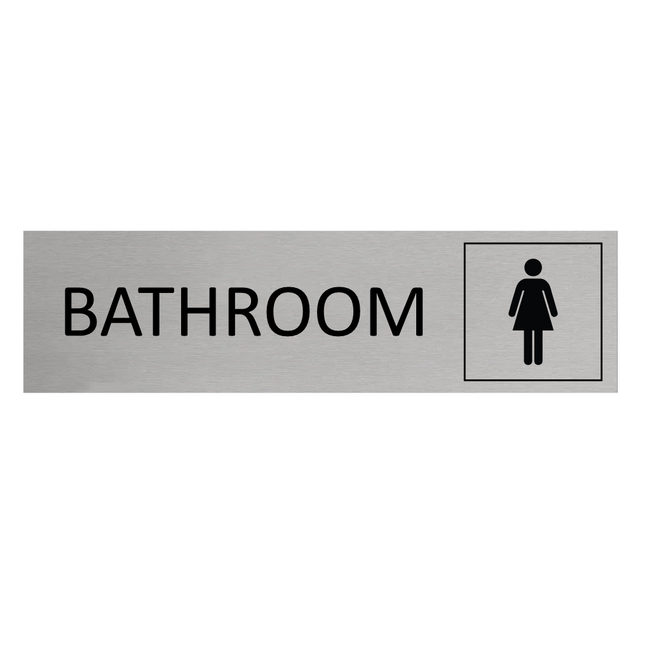 Women's bathroom door sign 165x45mm - 1 pc