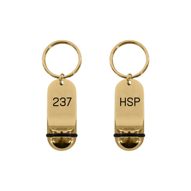 Petito hotel keychain gold engraved - 1 pc