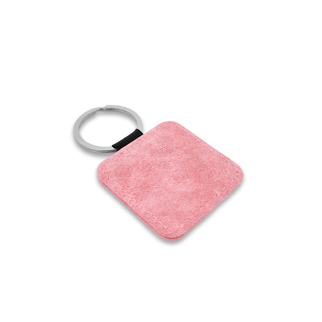 Blank leather keychain square - 1 pc