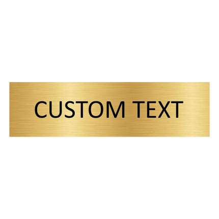 Custom text gold door sign 165x45mm - 1 pc