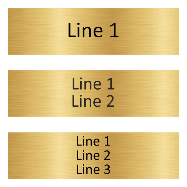 Custom text gold door sign 165x45mm - 1 pc