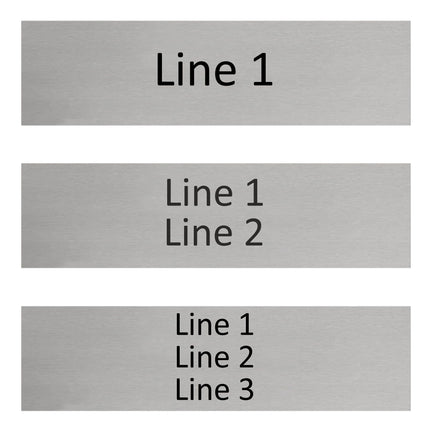 Custom text door sign 165x45mm - 1 pc