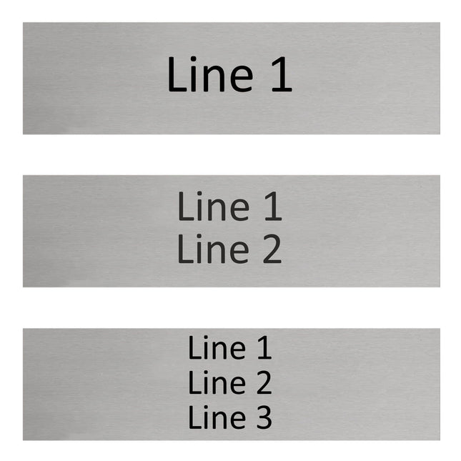 Custom text door sign 165x45mm - 1 pc