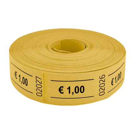 Tickets on roll € 1 - 1000 pcs