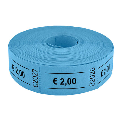 Tickets on roll € 2- 1000 pcs