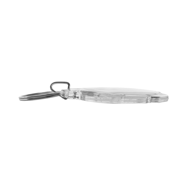 Penguin-shaped photo keychain