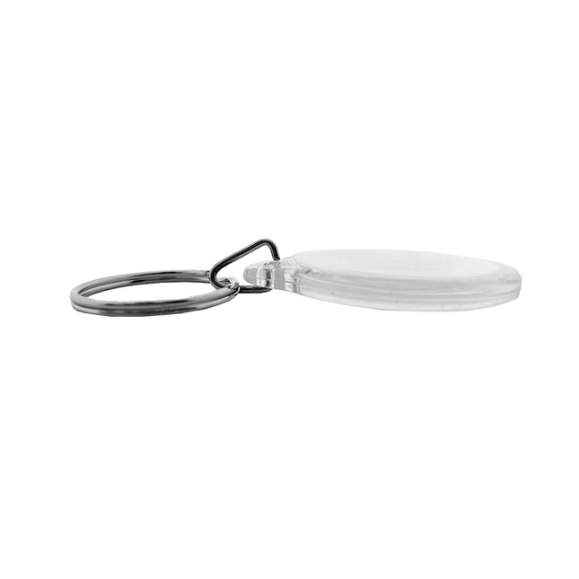 Round photo keychain