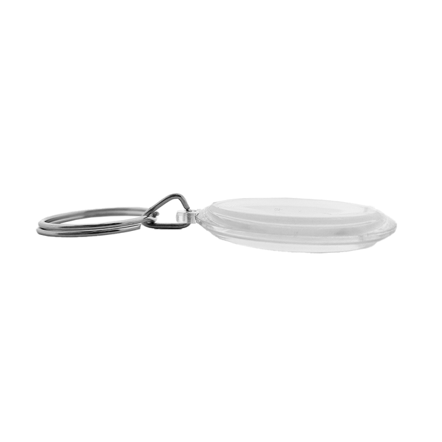 Small round photo keychain