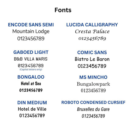 Midi Bumerang silver hotel keychain engraved – 1 pc