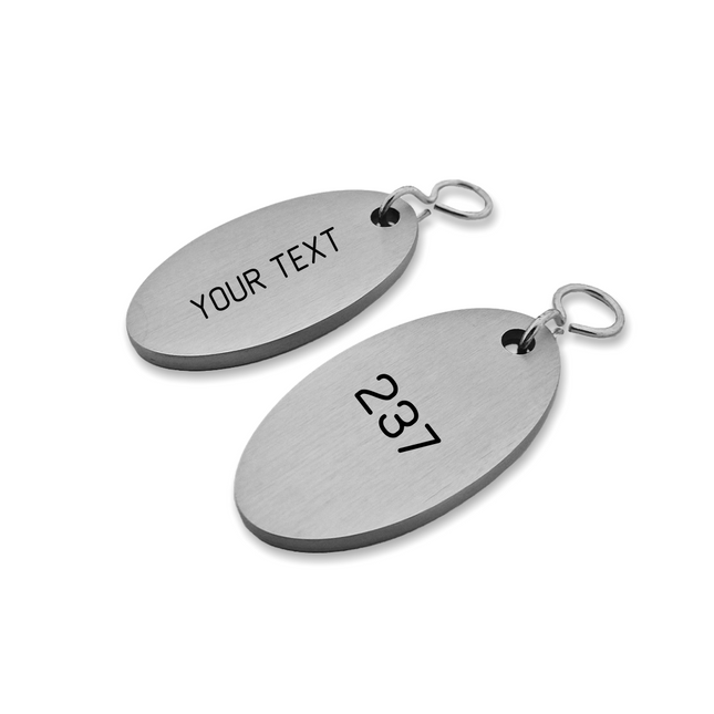 Cantal silver hotel keychain engraved – 1 pc