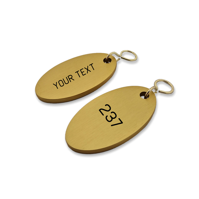 Cantal gold hotel keychain engraved – 1 pc
