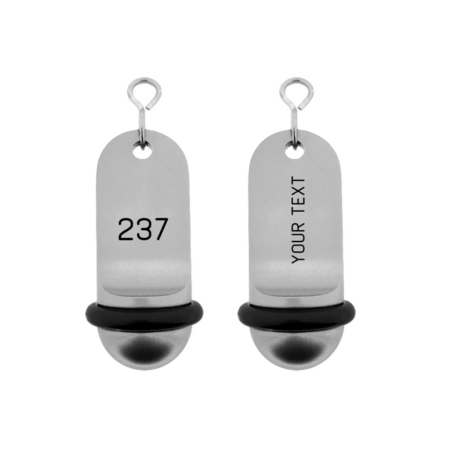 Midi Classic silver hotel keychain engraved – 1 pc