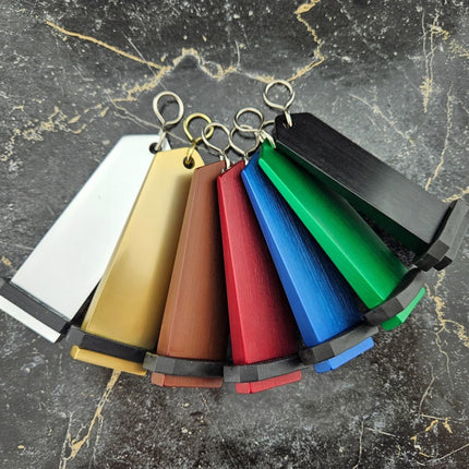 Bumerang black hotel keychain engraved – 1 pc