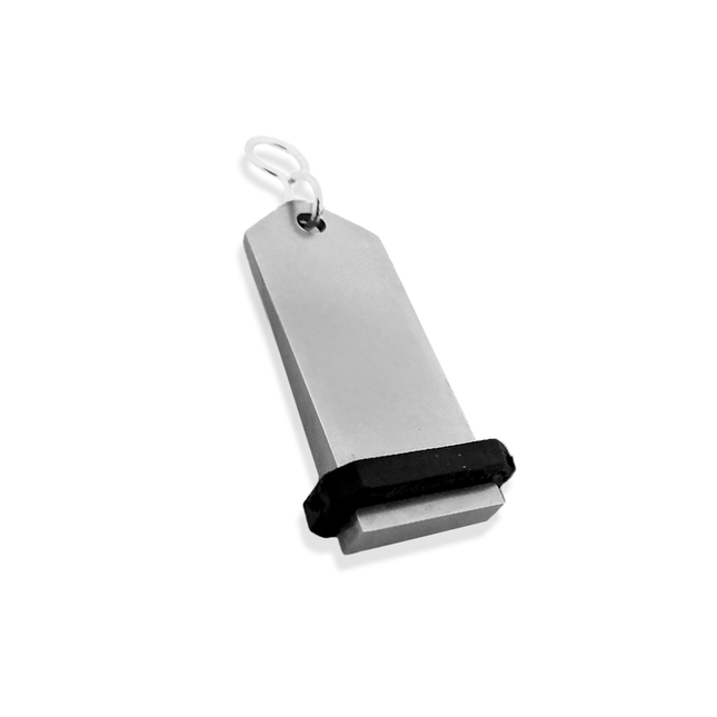 Midi Bumerang silver hotel keychain engraved – 1 pc