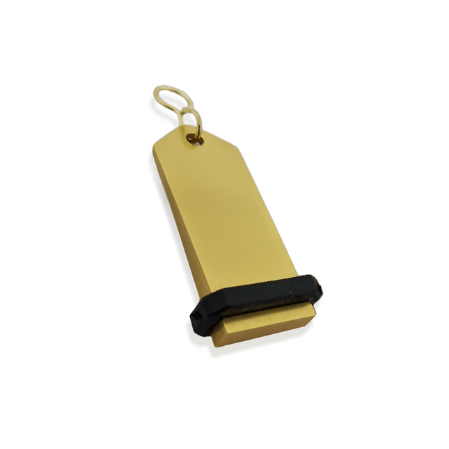 Midi Bumerang gold hotel keychain engraved – 1 pc