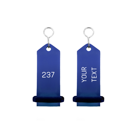 Midi Bumerang blue hotel keychain engraved – 1 pc