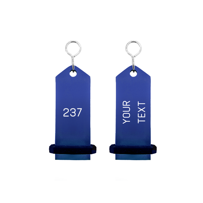 Midi Bumerang blue hotel keychain engraved – 1 pc