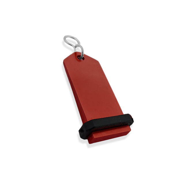 Midi Bumerang red hotel keychain engraved – 1 pc