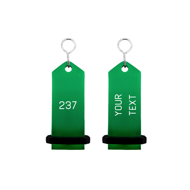 Midi Bumerang green hotel keychain engraved – 1 pc