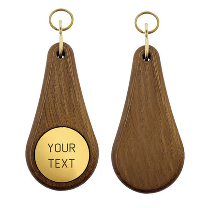 Oaky Drop dark brown hotel keychain – 1 pc
