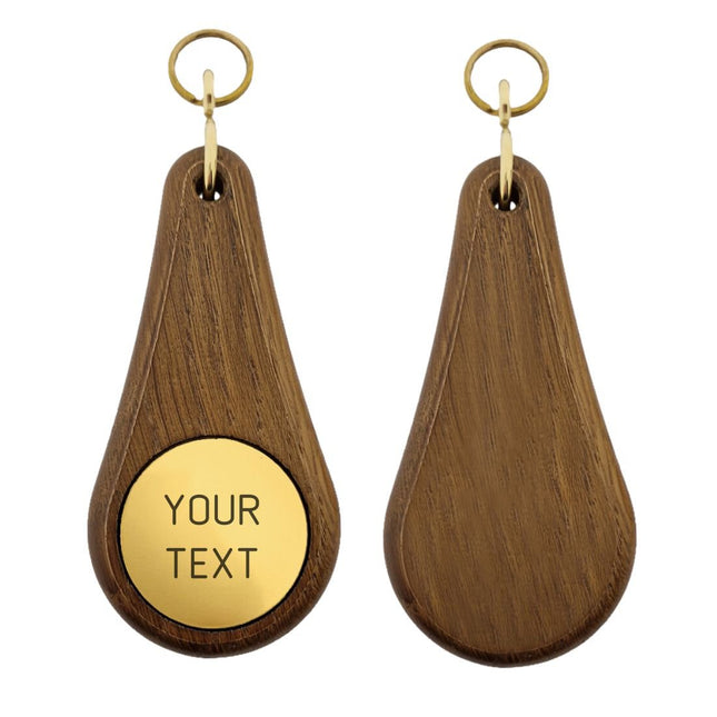 Oaky Drop dark brown hotel keychain – 1 pc