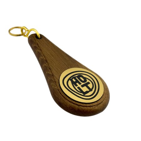 Oaky Drop dark brown hotel keychain – 1 pc