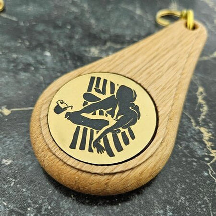 Oaky Drop light brown hotel keychain – 1 pc