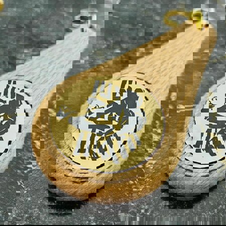 Oaky Drop light brown hotel keychain – 1 pc