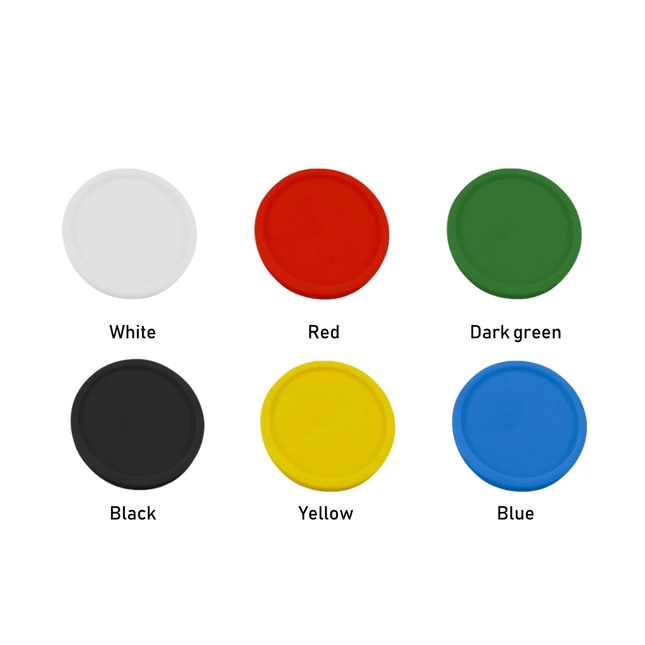 Blank plastic tokens Ø23mm – 100 pcs