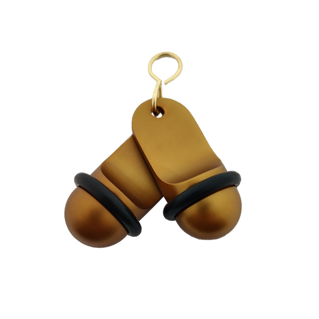Mini Classic bronze hotel keychain engraved – 1 pc