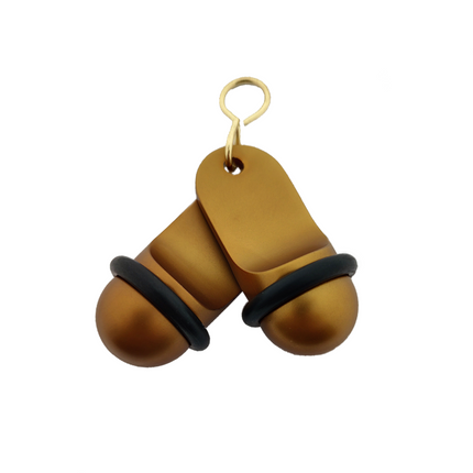 Mini Classic bronze hotel keychain engraved – 1 pc