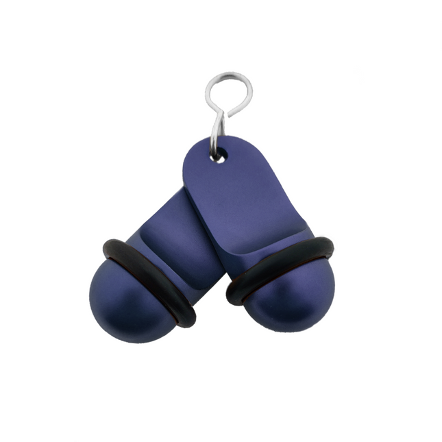 Mini Classic blue hotel keychain engraved – 1 pc