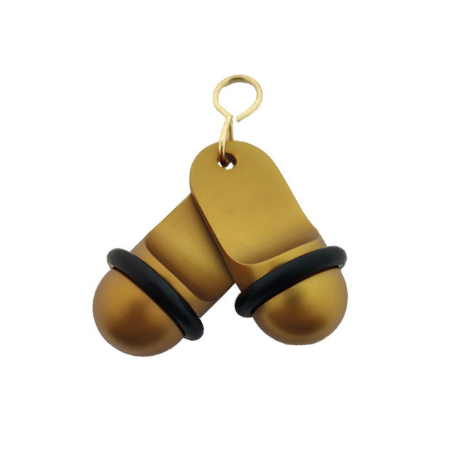 Mini Classic gold hotel keychain engraved – 1 pc