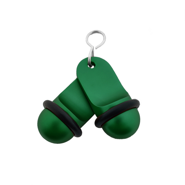 Mini Classic green hotel keychain engraved – 1 pc