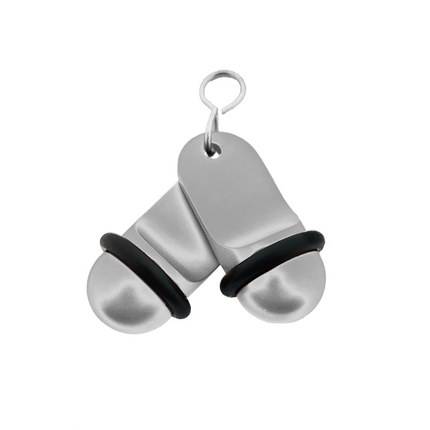 Mini Classic silver hotel keychain engraved – 1 pc