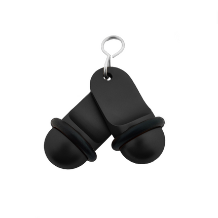 Mini Classic black hotel keychain engraved – 1 pc