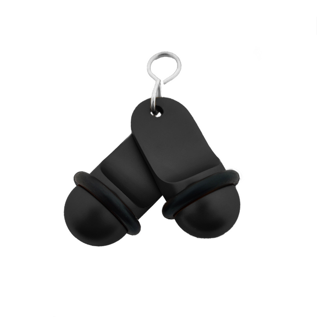 Mini Classic black hotel keychain engraved – 1 pc