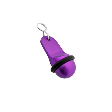 Mini Classic purple hotel keychain engraved – 1 pc