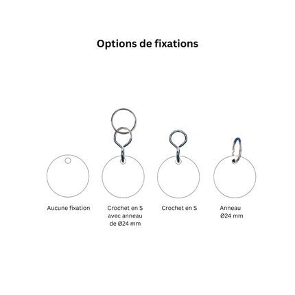 Aluminum key tag with impressed number - 1 pc