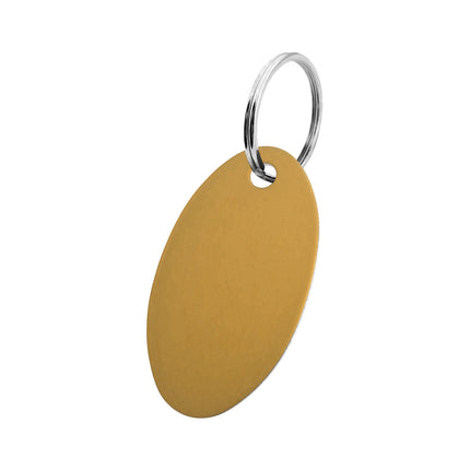 Blank aluminum key tag 24x40mm - 1 pc