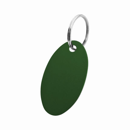 Blank aluminum key tag 24x40mm - 1 pc