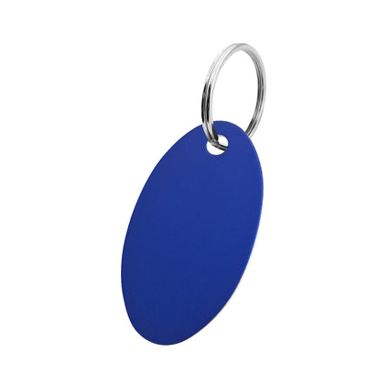 Blank aluminum key tag 24x40mm - 1 pc