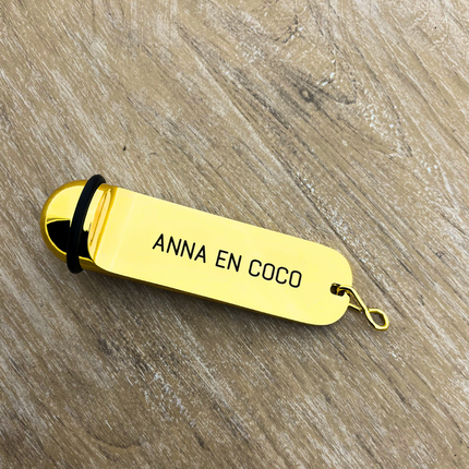 Classico hotel keychain gold engraved - 1 pc