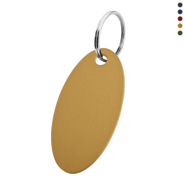 Blank aluminum key tag 25x50mm - 1 pc