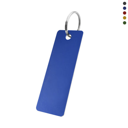 Blank aluminum key tag 25x70mm - 1 pc