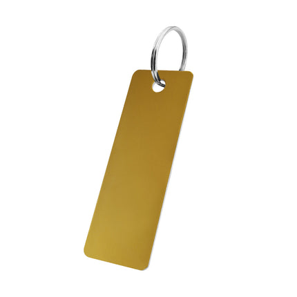 Blank aluminum key tag 25x70mm - 1 pc