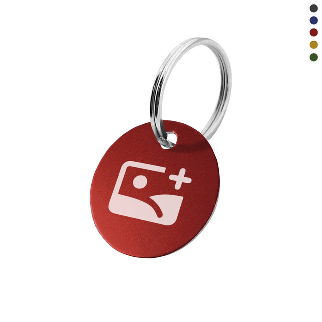 Aluminum key tag with logo - 1 pc