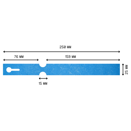 Tyvek loop lock labels 250x25mm