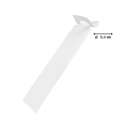 Loop lock labels white HDPE 215x35mm